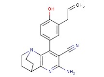 8-(3-allyl-4-hydroxyphenyl)-6-amino-3,4-dihydro-2H-1,4-ethano-1,5-naphthyridine-7-carbonitrile
