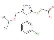{[4-(3-chlorophenyl)-5-(isopropoxymethyl)-4H-1,2,4-triazol-3-yl]thio}acetic acid