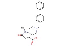 8-(biphenyl-4-ylmethyl)-1-methyl-2-oxo-1,8-diazaspiro[4.5]decane-4-carboxylic acid