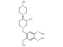 (3R*,4R*)-4-(4-methyl-1-piperazinyl)-1-(2,4,5-trimethoxybenzyl)-3-piperidinol