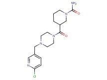 3-({4-[(6-chloro-3-pyridinyl)methyl]-1-piperazinyl}carbonyl)-1-piperidinecarboxamide