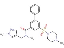 N-methyl-5-[(4-methyl-1-piperazinyl)sulfonyl]-N-[(1-methyl-1H-pyrazol-4-yl)methyl]-3-biphenylcarboxamide