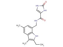 N-[(2-ethyl-3,5-dimethyl-1H-indol-7-yl)methyl]-2-oxo-2,3-dihydro-1H-imidazole-4-carboxamide