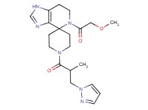 5-(methoxyacetyl)-1'-[2-methyl-3-(1H-pyrazol-1-yl)propanoyl]-1,5,6,7-tetrahydrospiro[imidazo[4,5-c]pyridine-4,4'-piperidine]