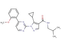 5-cyclopropyl-N-isobutyl-1-[4-(2-methoxyphenyl)-2-pyrimidinyl]-1H-pyrazole-4-carboxamide