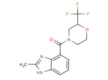 2-methyl-4-{[2-(trifluoromethyl)morpholin-4-yl]carbonyl}-1H-benzimidazole