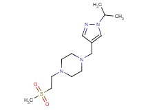 1-[(1-isopropyl-1H-pyrazol-4-yl)methyl]-4-[2-(methylsulfonyl)ethyl]piperazine