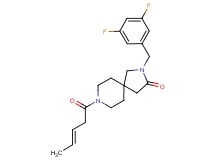 2-(3,5-difluorobenzyl)-8-[(3E)-3-pentenoyl]-2,8-diazaspiro[4.5]decan-3-one