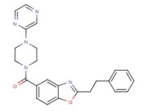 2-(2-phenylethyl)-5-{[4-(2-pyrazinyl)-1-piperazinyl]carbonyl}-1,3-benzoxazole
