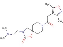 3-[2-(dimethylamino)ethyl]-8-[(3,5-dimethylisoxazol-4-yl)acetyl]-1-oxa-3,8-diazaspiro[4.5]decan-2-one