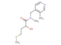 2-hydroxy-N-methyl-N-[(3-methylpyridin-4-yl)methyl]-4-(methylthio)butanamide