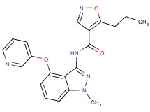 N-[1-methyl-4-(pyridin-3-yloxy)-1H-indazol-3-yl]-5-propylisoxazole-4-carboxamide