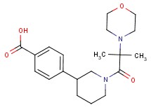 4-[1-(2-methyl-2-morpholin-4-ylpropanoyl)piperidin-3-yl]benzoic acid