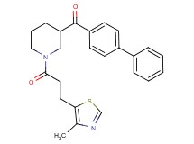 4-biphenylyl{1-[3-(4-methyl-1,3-thiazol-5-yl)propanoyl]-3-piperidinyl}methanone