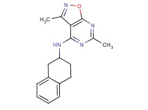 3,6-dimethyl-N-(1,2,3,4-tetrahydronaphthalen-2-yl)isoxazolo[5,4-d]pyrimidin-4-amine