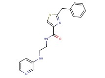 2-benzyl-N-[2-(3-pyridinylamino)ethyl]-1,3-thiazole-4-carboxamide