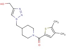 [1-({1-[(4,5-dimethyl-2-thienyl)carbonyl]-4-piperidinyl}methyl)-1H-1,2,3-triazol-4-yl]methanol