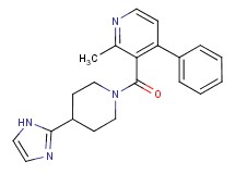 3-{[4-(1H-imidazol-2-yl)piperidin-1-yl]carbonyl}-2-methyl-4-phenylpyridine