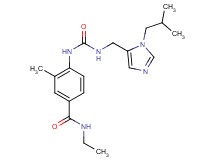 N-ethyl-4-[({[(1-isobutyl-1H-imidazol-5-yl)methyl]amino}carbonyl)amino]-3-methylbenzamide
