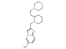 6-methyl-2-({2-[2-(4-morpholinyl)ethyl]-1-piperidinyl}methyl)imidazo[1,2-a]pyridine