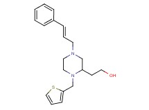 2-[4-[(2E)-3-phenyl-2-propen-1-yl]-1-(2-thienylmethyl)-2-piperazinyl]ethanol