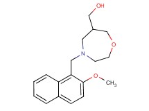 {4-[(2-methoxy-1-naphthyl)methyl]-1,4-oxazepan-6-yl}methanol