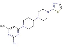 4-methyl-6-{4-[4-(1,3-thiazol-2-yl)piperazin-1-yl]piperidin-1-yl}pyrimidin-2-amine