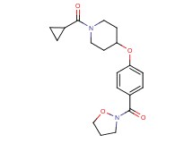 1-(cyclopropylcarbonyl)-4-[4-(2-isoxazolidinylcarbonyl)phenoxy]piperidine