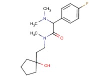2-(dimethylamino)-2-(4-fluorophenyl)-N-[2-(1-hydroxycyclopentyl)ethyl]-N-methylacetamide