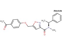 5-[(4-acetylphenoxy)methyl]-N-methyl-N-[(1S)-1-phenylethyl]isoxazole-3-carboxamide
