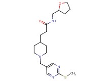 3-(1-{[2-(methylthio)-5-pyrimidinyl]methyl}-4-piperidinyl)-N-(tetrahydro-2-furanylmethyl)propanamide