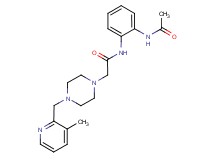 N-[2-(acetylamino)phenyl]-2-{4-[(3-methylpyridin-2-yl)methyl]piperazin-1-yl}acetamide