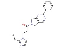 6-[3-(2-ethyl-1H-imidazol-1-yl)propanoyl]-2-phenyl-6,7-dihydro-5H-pyrrolo[3,4-d]pyrimidine