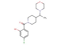 5-chloro-2-({4-[1-(4-morpholinyl)ethyl]-1-piperidinyl}carbonyl)phenol