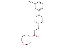 4-{3-[4-(3-methylphenyl)-1-piperazinyl]propanoyl}-1,4-oxazepane