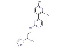 4-(2,6-dimethylpyridin-3-yl)-N-[3-(1H-imidazol-1-yl)butyl]pyrimidin-2-amine