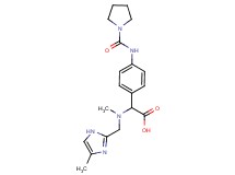{methyl[(4-methyl-1H-imidazol-2-yl)methyl]amino}{4-[(pyrrolidin-1-ylcarbonyl)amino]phenyl}acetic acid