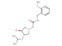 2-[(3S*,4S*)-3-hydroxy-4-isopropoxypyrrolidin-1-yl]-N-(2-methoxybenzyl)acetamide