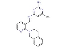 N~4~-{[2-(3,4-dihydroisoquinolin-2(1H)-yl)pyridin-3-yl]methyl}-6-methylpyrimidine-2,4-diamine