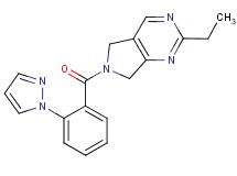2-ethyl-6-[2-(1H-pyrazol-1-yl)benzoyl]-6,7-dihydro-5H-pyrrolo[3,4-d]pyrimidine