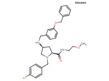 (4S)-4-{[3-(benzyloxy)benzyl]amino}-1-(4-chlorobenzyl)-N-(2-methoxyethyl)-L-prolinamide
