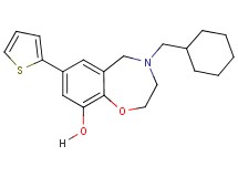 4-(cyclohexylmethyl)-7-(2-thienyl)-2,3,4,5-tetrahydro-1,4-benzoxazepin-9-ol