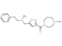 N-methyl-N-({3-[(4-methyl-1,4-diazepan-1-yl)carbonyl]isoxazol-5-yl}methyl)-2-phenylethanamine