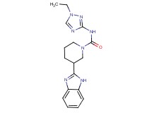 3-(1H-benzimidazol-2-yl)-N-(1-ethyl-1H-1,2,4-triazol-3-yl)piperidine-1-carboxamide