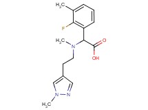 (2-fluoro-3-methylphenyl){methyl[2-(1-methyl-1H-pyrazol-4-yl)ethyl]amino}acetic acid