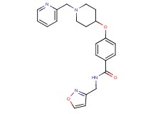 N-(3-isoxazolylmethyl)-4-{[1-(2-pyridinylmethyl)-4-piperidinyl]oxy}benzamide