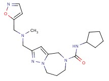 N-cyclopentyl-2-{[(5-isoxazolylmethyl)(methyl)amino]methyl}-7,8-dihydro-4H-pyrazolo[1,5-a][1,4]diazepine-5(6H)-carboxamide