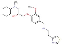1-[cyclohexyl(methyl)amino]-3-[2-methoxy-4-({[2-(1,3-thiazol-4-yl)ethyl]amino}methyl)phenoxy]-2-propanol