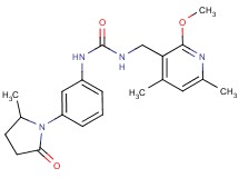 N-[(2-methoxy-4,6-dimethylpyridin-3-yl)methyl]-N'-[3-(2-methyl-5-oxopyrrolidin-1-yl)phenyl]urea