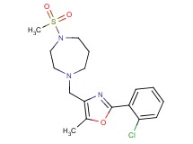 1-{[2-(2-chlorophenyl)-5-methyl-1,3-oxazol-4-yl]methyl}-4-(methylsulfonyl)-1,4-diazepane